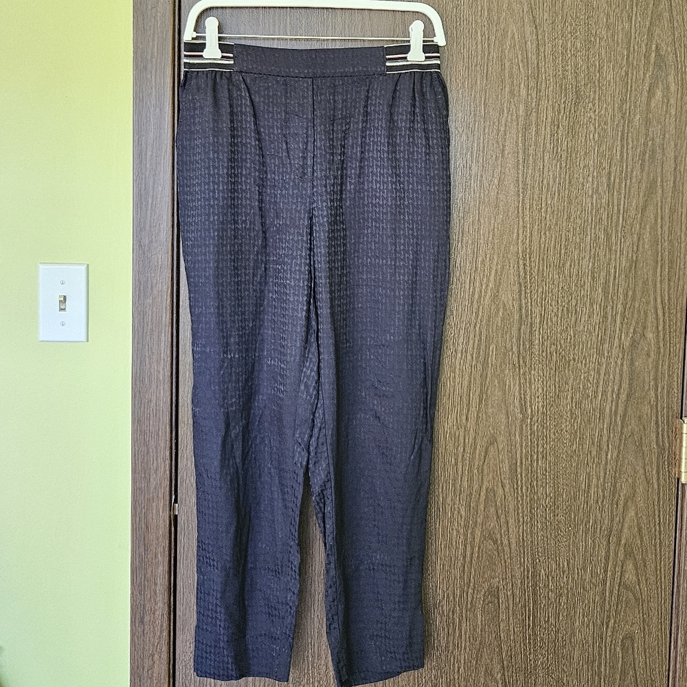 Women's The Essential Pull On Trouser By Anthropologie Size XS Navy Blue
